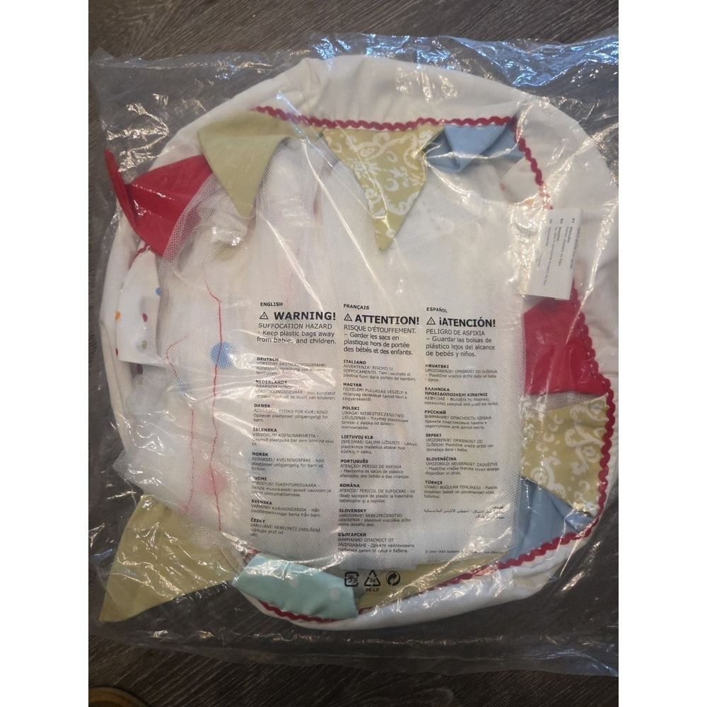 Ikea Fabler Bed Crib Canopy Silke Leffler White Multi Pendants 94" New
